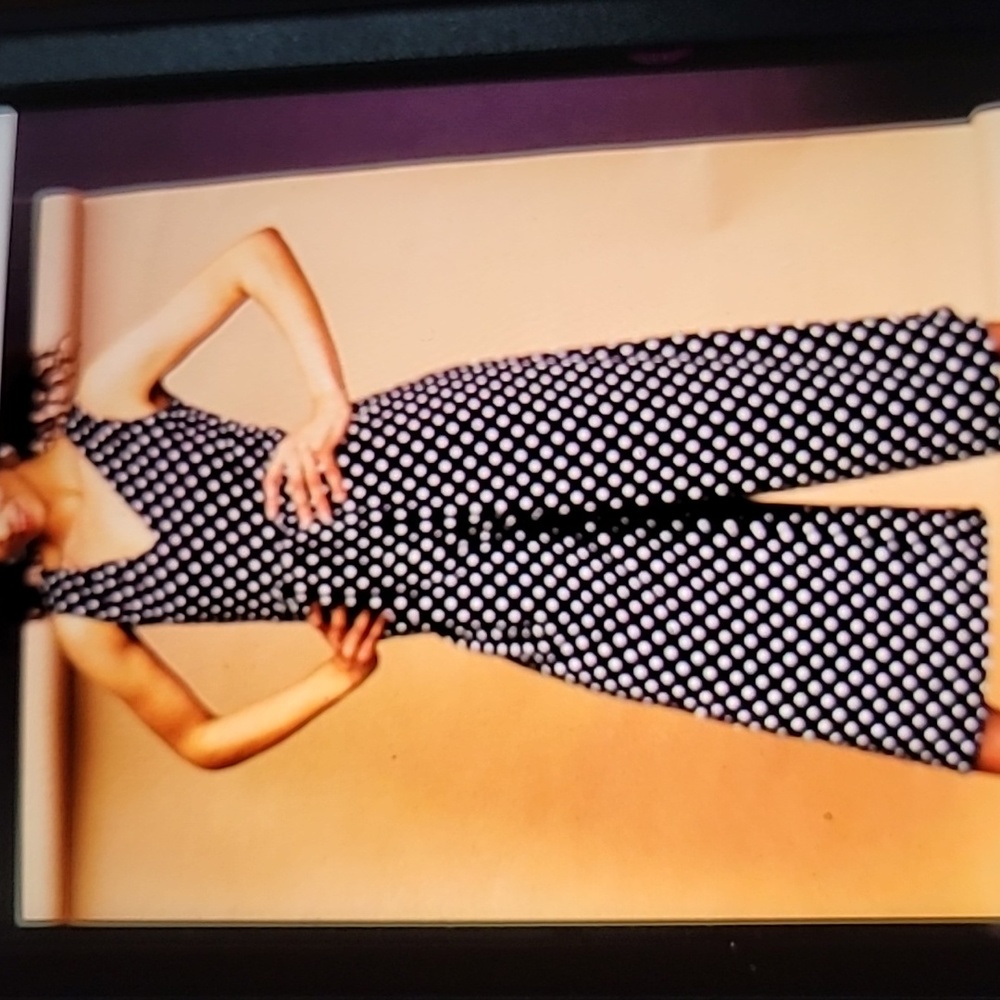 Black & white polka dot jumpsuit, size 2X